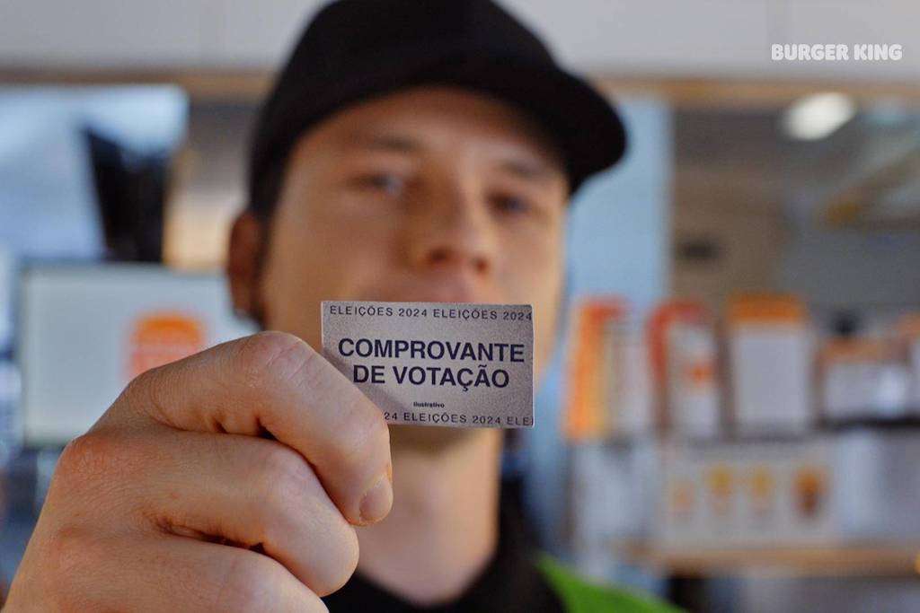 Na próxima segunda-feira (7), o Burger King promove uma ação especial para incentivar a participação nas eleições de 2024. Os eleitores que chegarem a uma das 693 lojas da rede com o comprovante de votação ganharão um pacote médio de batata frita ou onion rings. O comprovante não ficará retido, tornando a ação ainda mais acessível.
